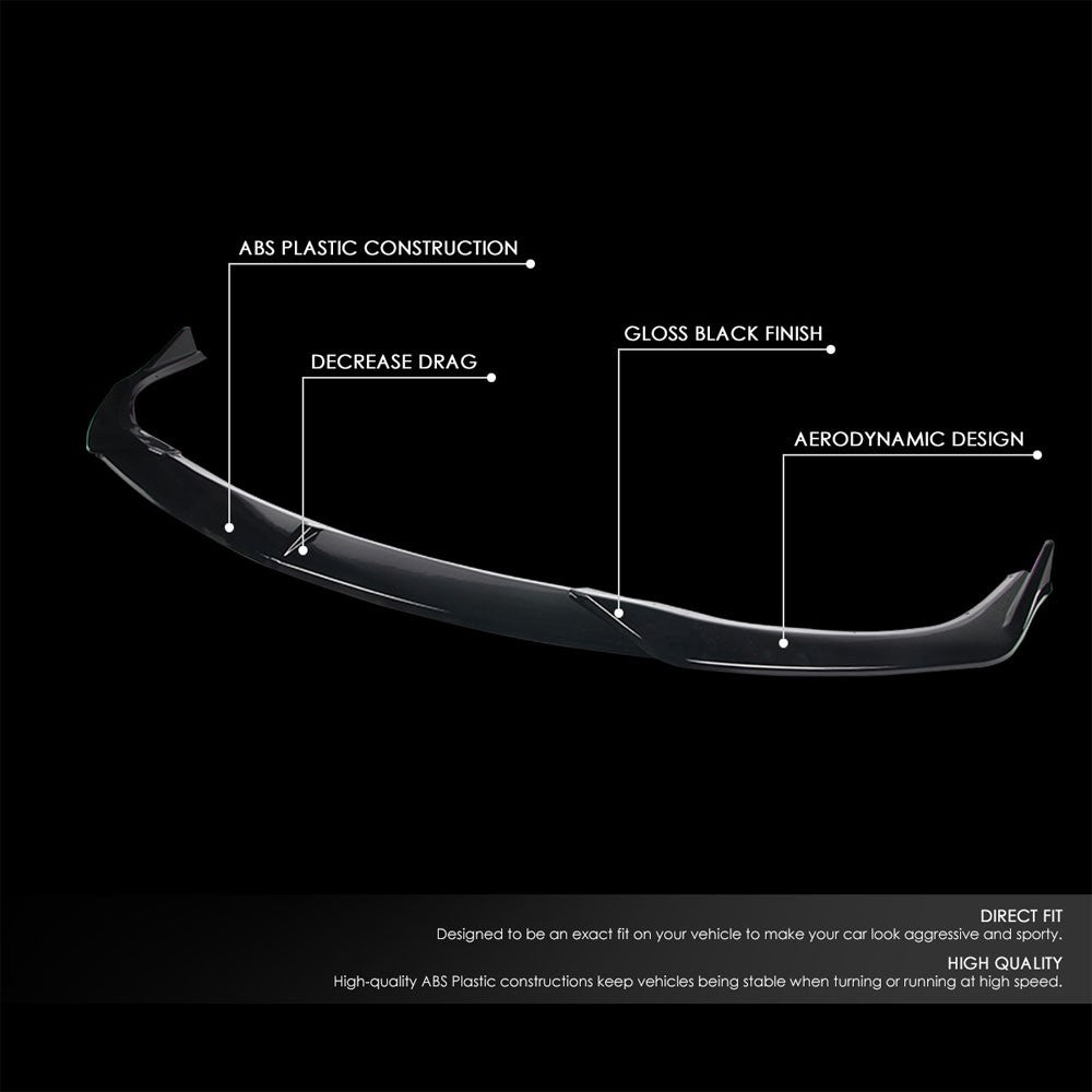 [Painted Gloss Black] Front Bumper Lip Guard Lower Body Kit For 19+ Mazda 3 BP