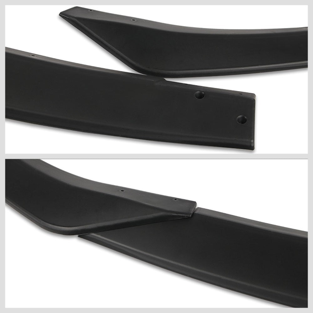 [Matte Black] Front Bumper Lip Chin Wing Guard Lower Body Kit For 19+ Mazda 3 BP