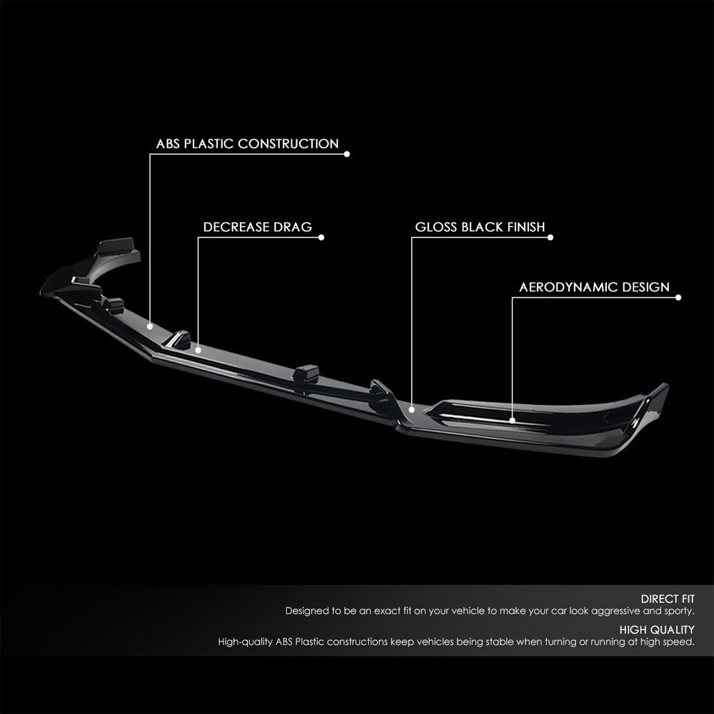[Painted Gloss Black] Front Bumper Lip Guard Body Kit For 19+ Chevrolet Malibu