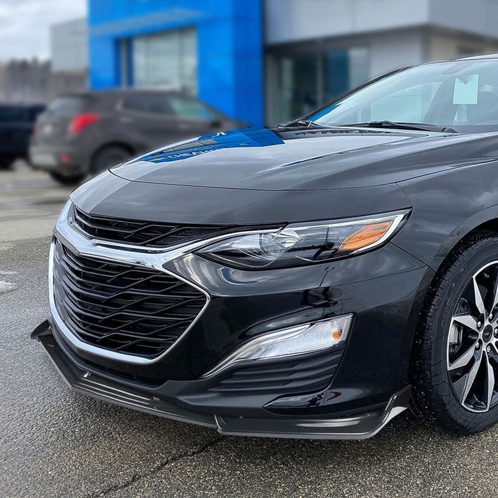 [Carbon Style Look] Front Bumper Lip Guard Body Kit For 19+ Chevrolet Malibu