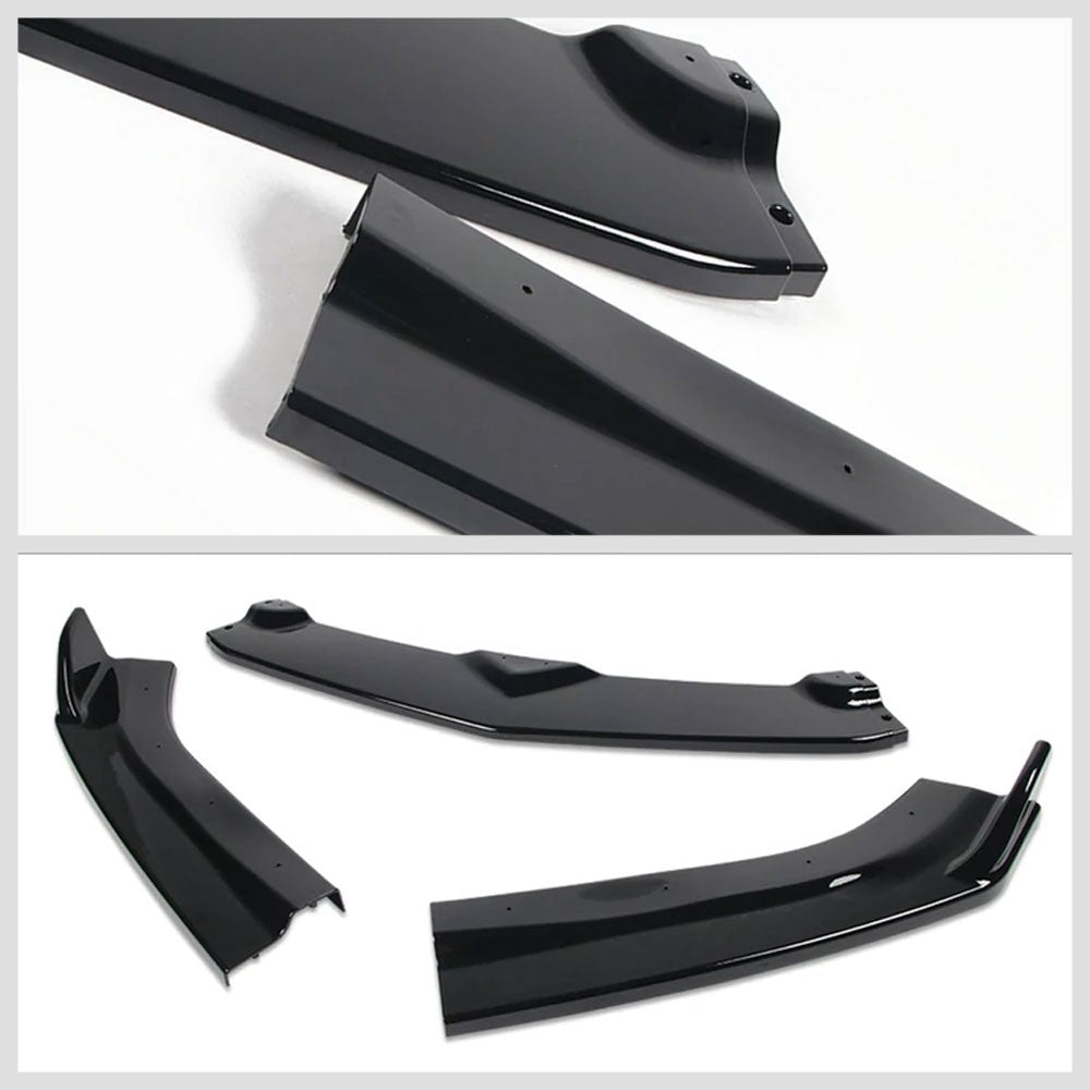 [Painted Gloss Black] Front Bumper Lip Guard Body Kit For 16-18 Camaro LT LS SS