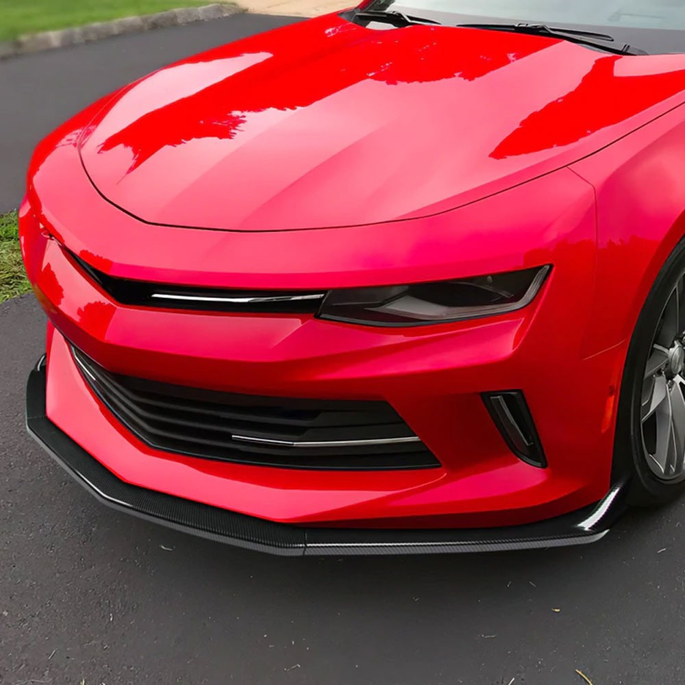 [Carbon Style Look] Front Bumper Lip Guard Body Kit For 16-18 Camaro LT LS SS