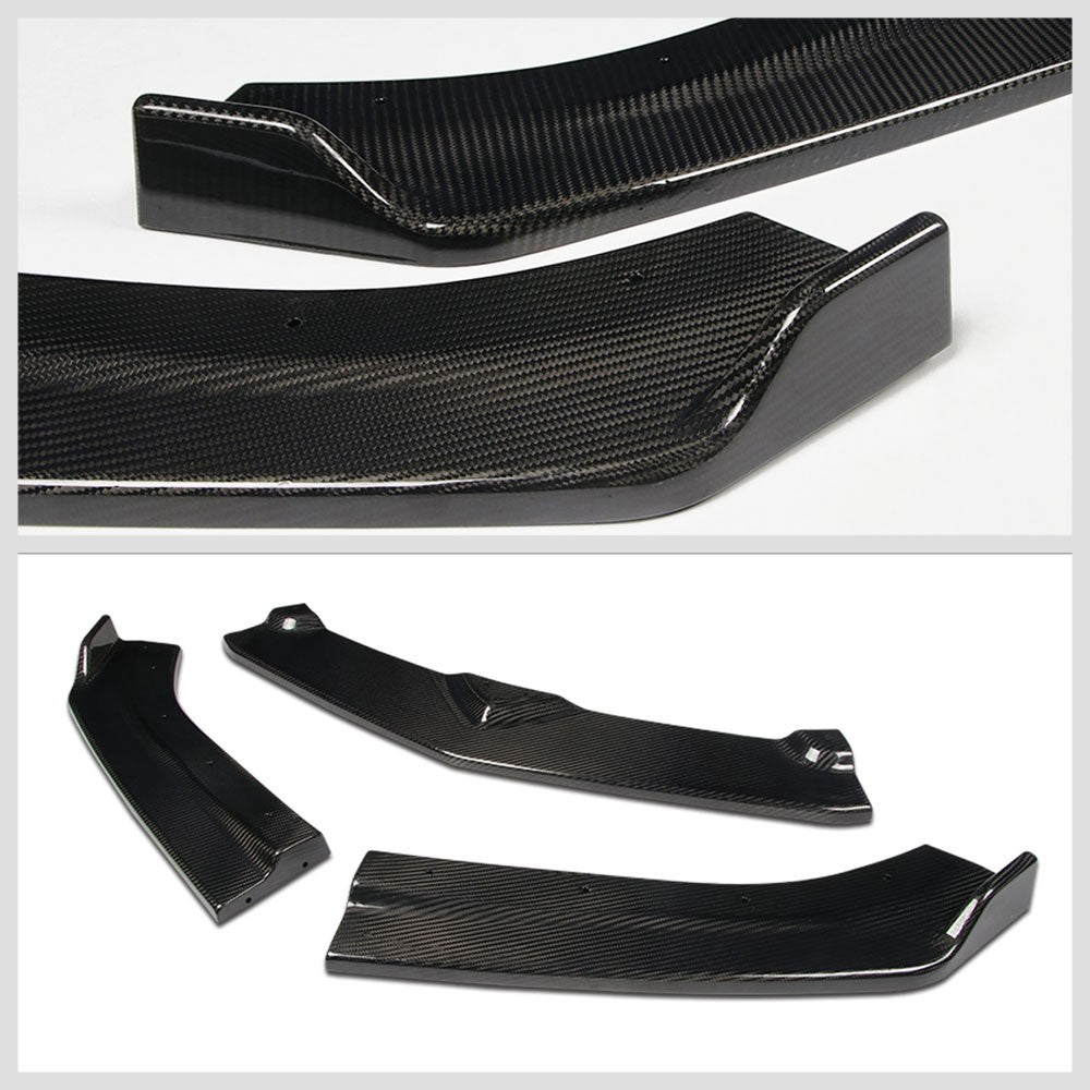 [Real Glossy Carbon Fiber] Front Bumper Lip Guard Kit For 16-18 Camaro LT LS SS