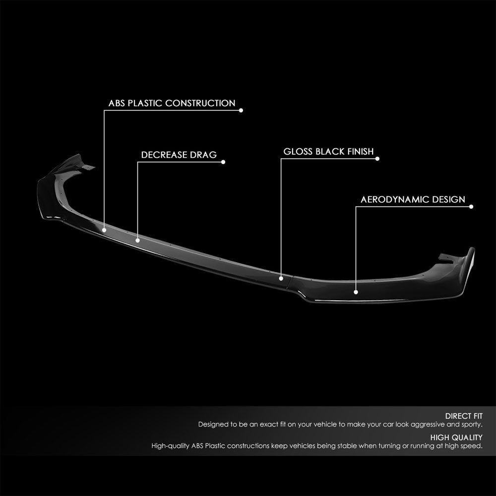 [Painted Gloss Black] Front Bumper Lip Guard Spoiler For 14-15 Lexus IS250 IS350