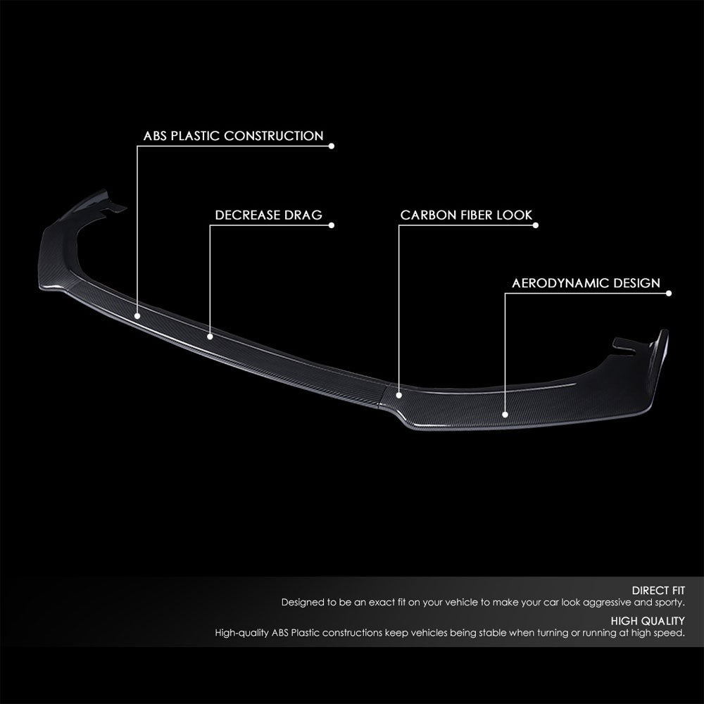 [Carbon Style Look] Front Bumper Lip Guard Body Kit For 14-15 Lexus IS250 IS350