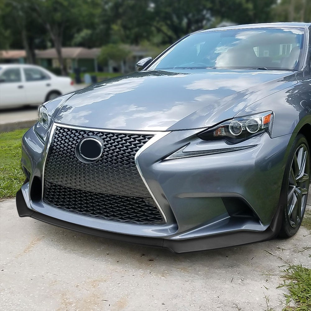 [Matte Black] Front Bumper Lip Chin Guard Body Kit For 14-15 Lexus IS250 IS350