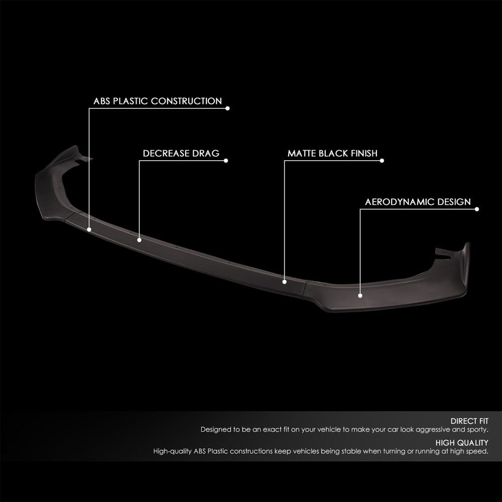 [Matte Black] Front Bumper Lip Chin Guard Body Kit For 14-15 Lexus IS250 IS350
