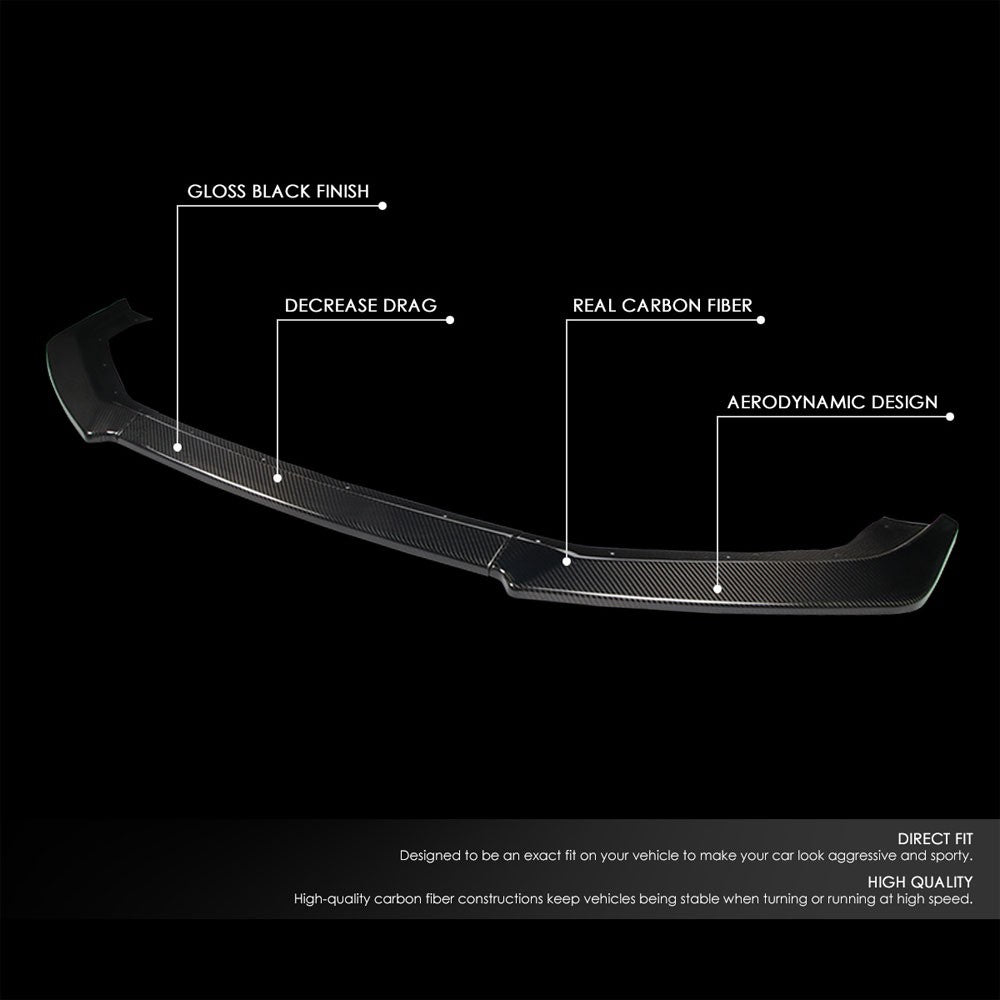 [Real Glossy Carbon Fiber] Front Bumper Lip Guard Body Kit For 13-16 Scion FR-S