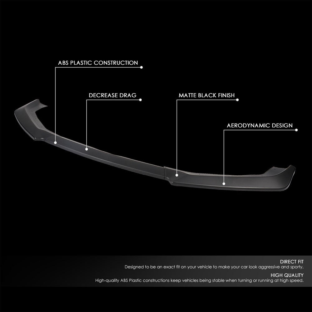 [Matte Black] Front Bumper Lip Chin Guard Lower Body Kit For 13-16 Scion FR-S