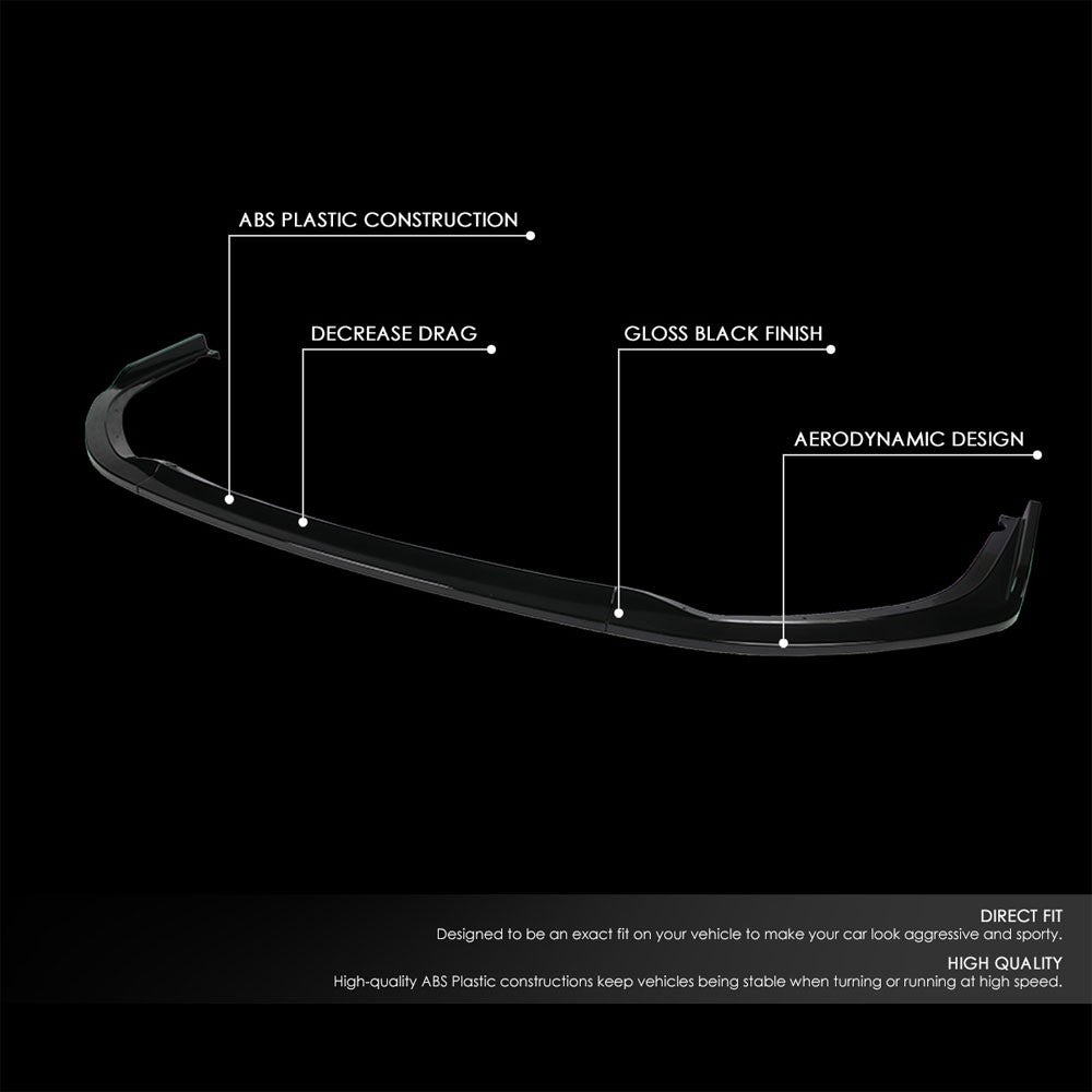 [Painted Gloss Black] Front Bumper Lip Chin Guard For 11-14 Subaru WRX/WRX STI