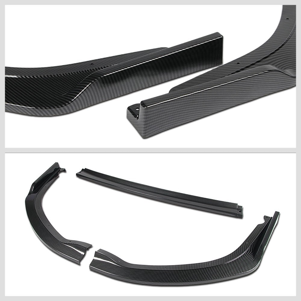 [Carbon Style Look] Front Bumper Lip Guard Body Kit For 11-14 Subaru WRX/WRX STI
