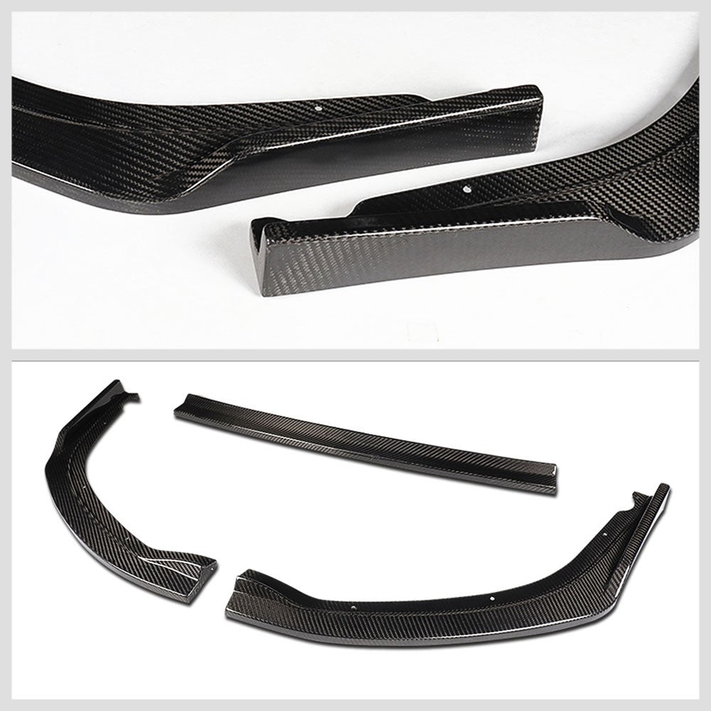 [Real Glossy Carbon Fiber] Front Bumper Lip Guard For 11-14 Subaru WRX/WRX STI