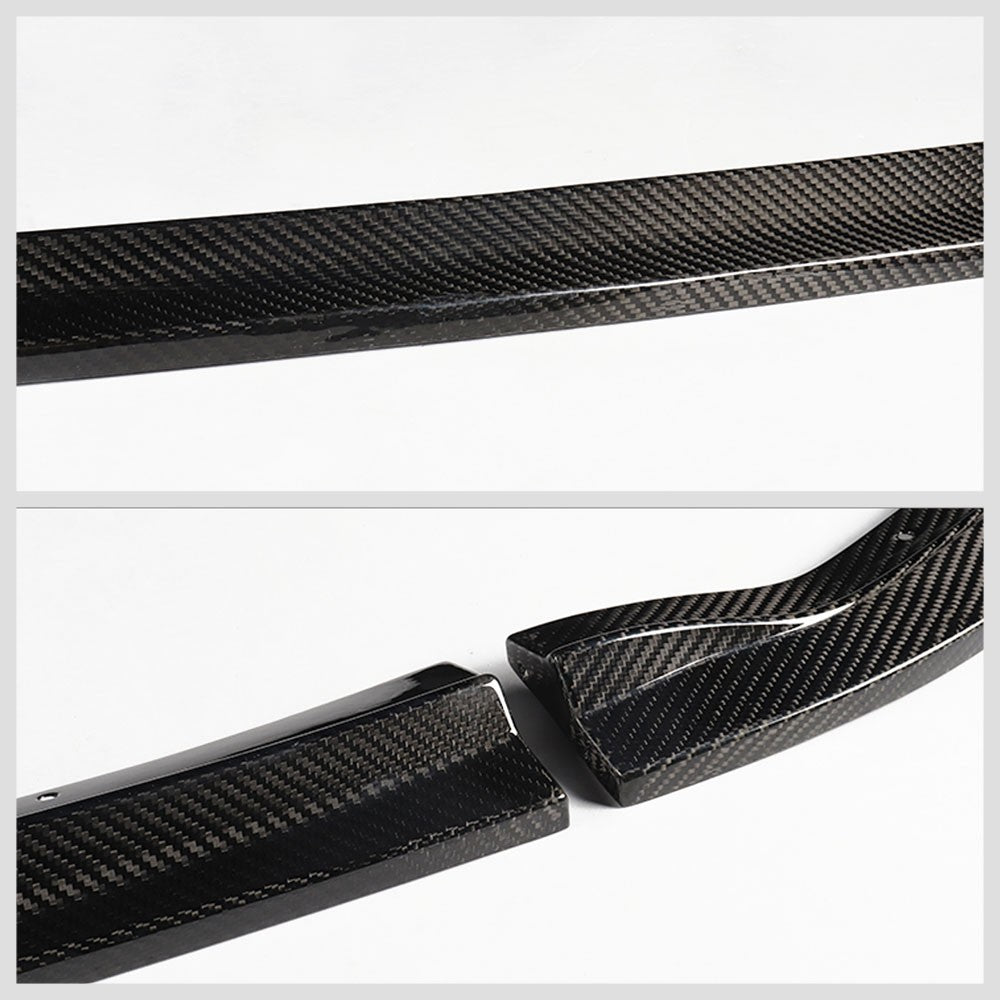 [Real Glossy Carbon Fiber] Front Bumper Lip Guard For 11-14 Subaru WRX/WRX STI