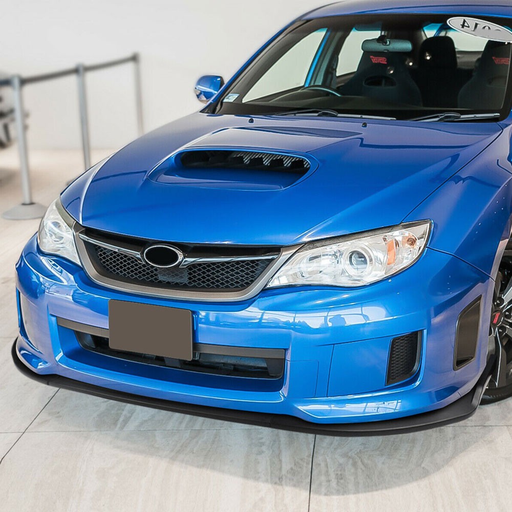 [Matte Black] Front Bumper Lip Chin Guard Body Kit For 11-14 Subaru WRX/WRX STI