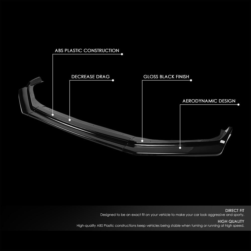 [Painted Gloss Black] Front Bumper Lip Chin Guard Body Kit For 17-20 Subaru BRZ