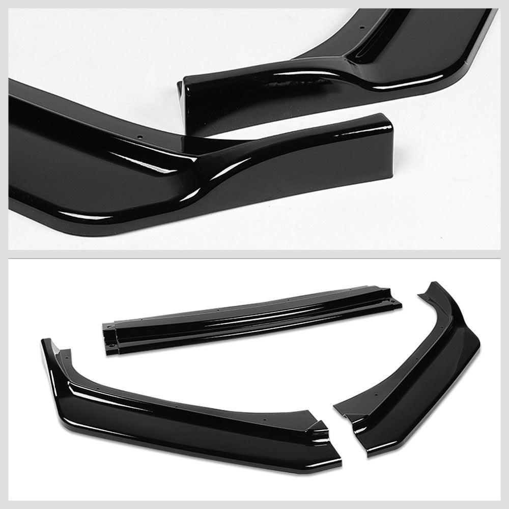 [Painted Gloss Black] Front Bumper Lip Chin Guard Body Kit For 17-20 Subaru BRZ