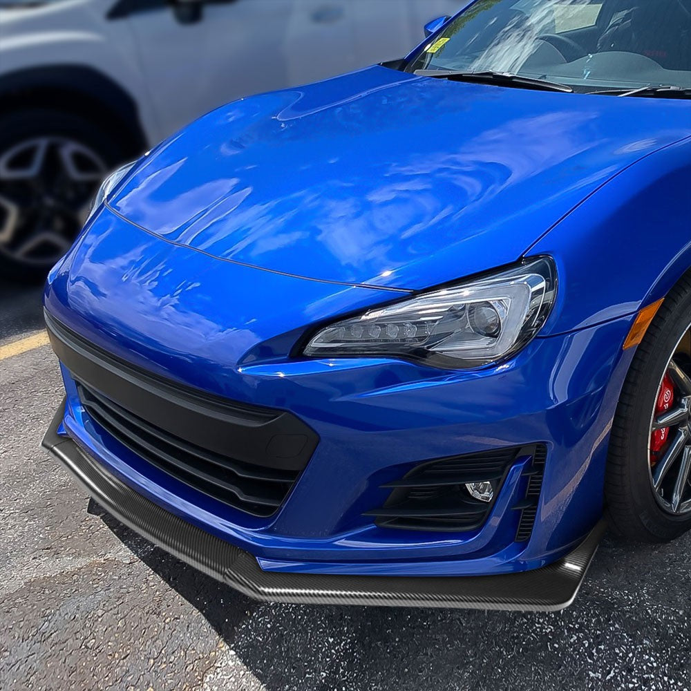 [Carbon Style Look] Front Bumper Lip Chin Guard Body Kit For 17-20 Subaru BRZ
