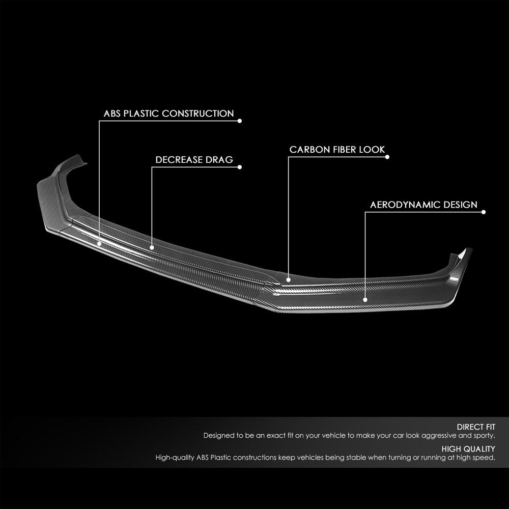 [Carbon Style Look] Front Bumper Lip Chin Guard Body Kit For 17-20 Subaru BRZ