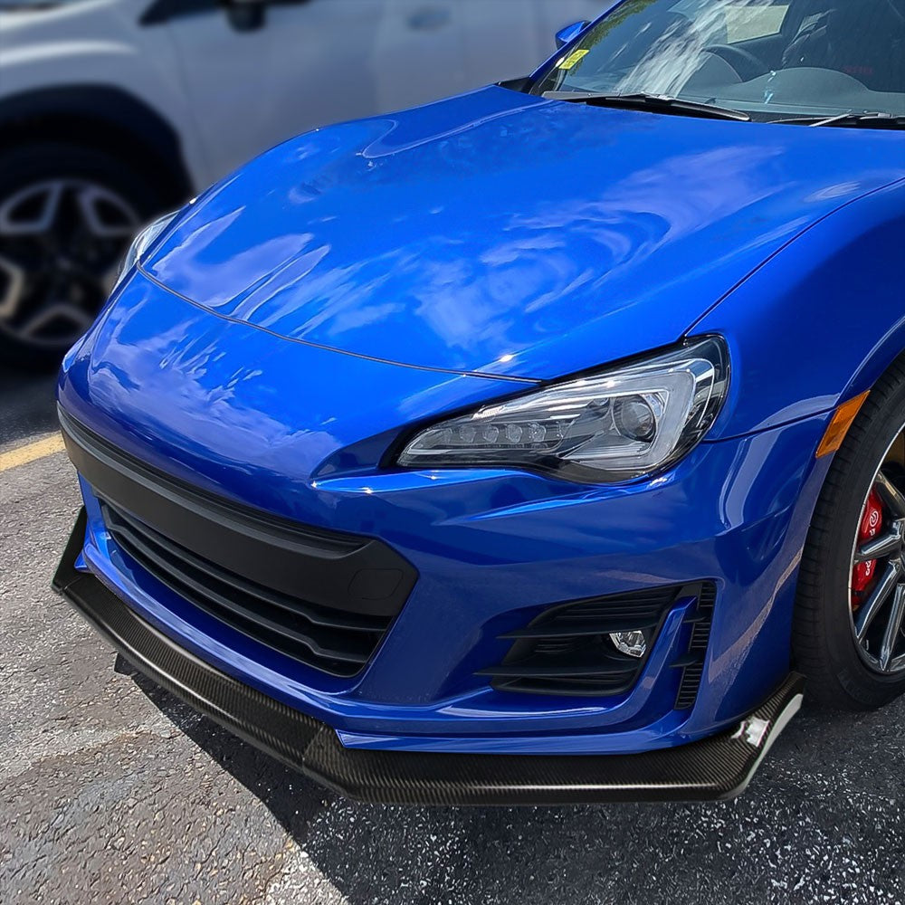 [Real Glossy Carbon Fiber] Front Bumper Lip Guard Body Kit For 17-20 Subaru BRZ
