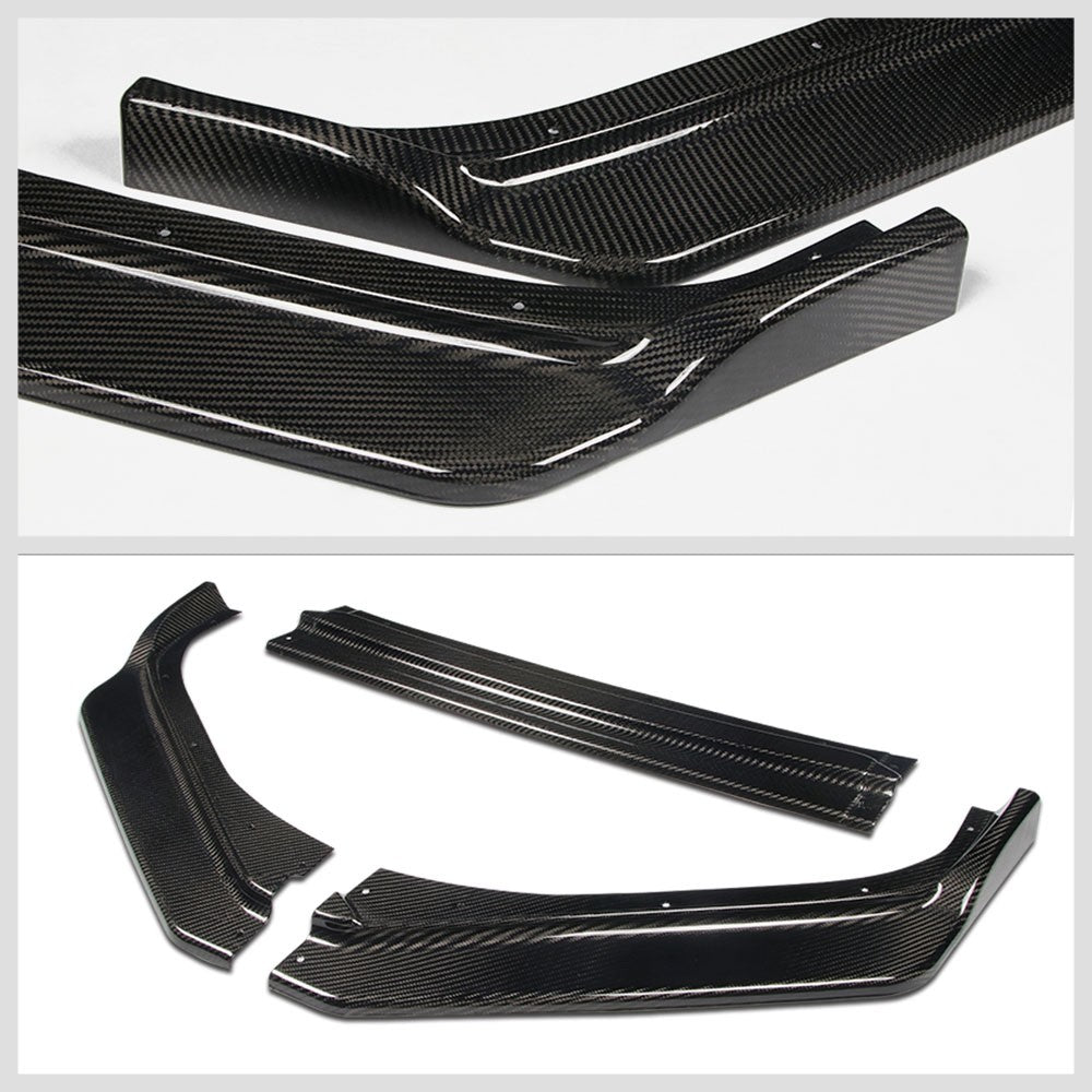 [Real Glossy Carbon Fiber] Front Bumper Lip Guard Body Kit For 17-20 Subaru BRZ