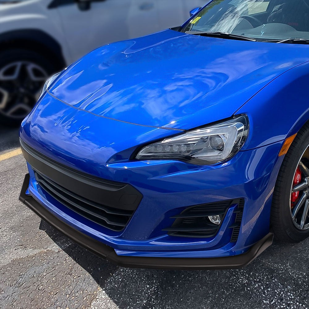 [Matte Black] Front Bumper Lip Chin Wing Guard Body Kit For 17-20 Subaru BRZ