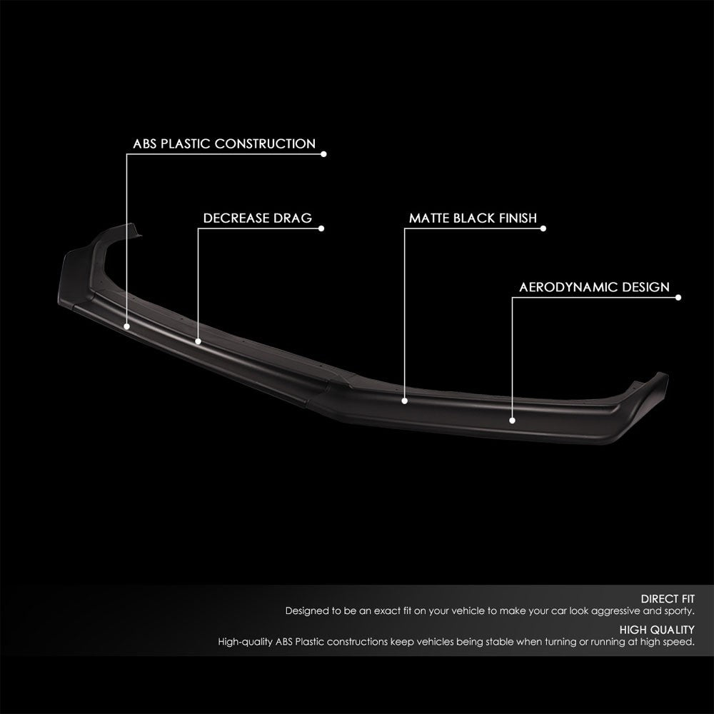 [Matte Black] Front Bumper Lip Chin Wing Guard Body Kit For 17-20 Subaru BRZ