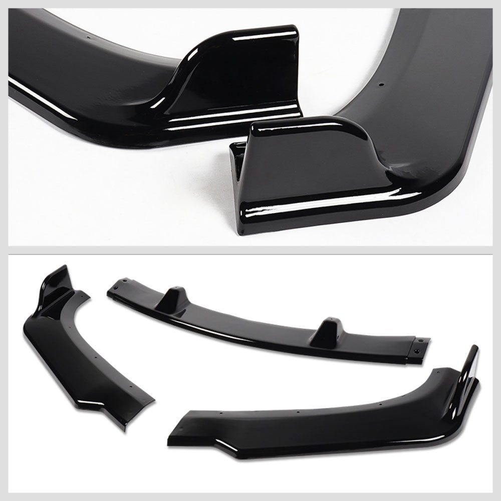 [Painted Gloss Black] Front Bumper Lip Guard For 09-11 BMW E90 4D 328i 335d 335i