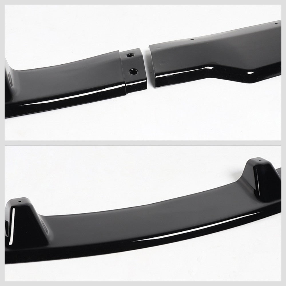 [Painted Gloss Black] Front Bumper Lip Guard For 09-11 BMW E90 4D 328i 335d 335i