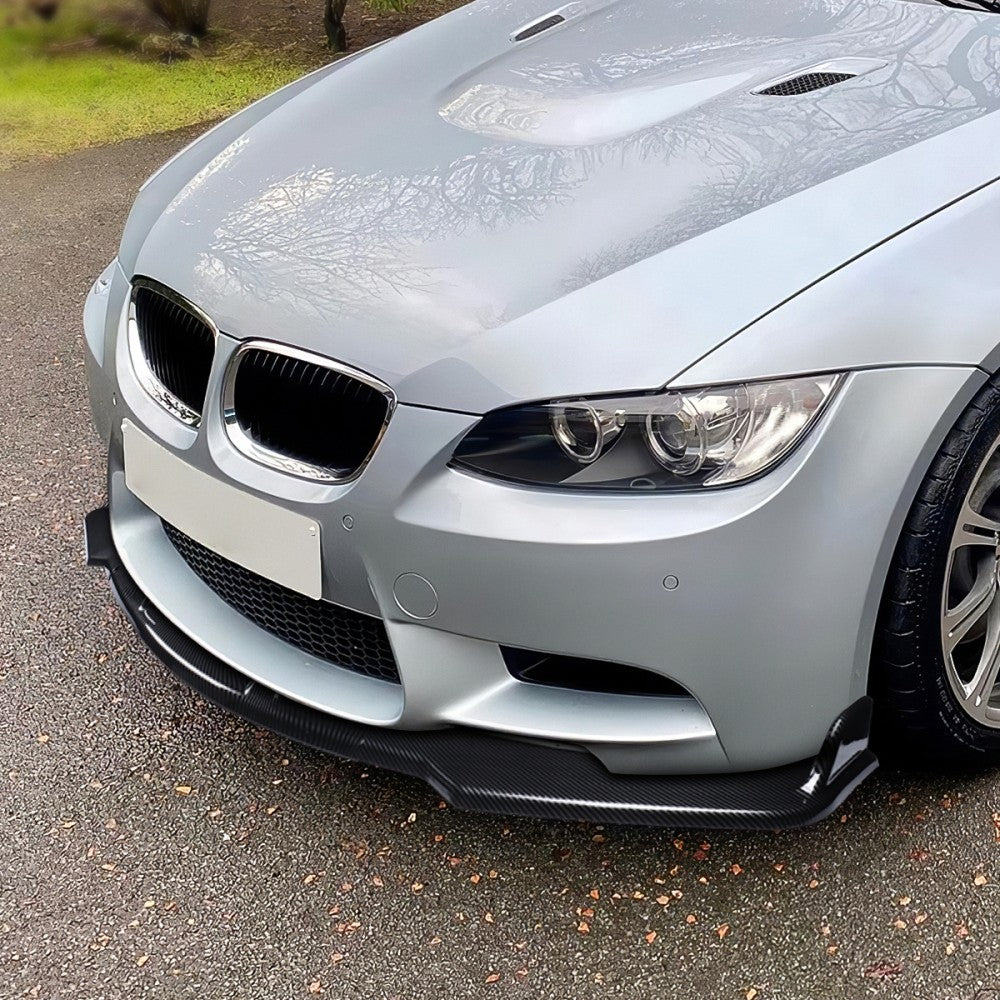 [Carbon Style Look] Front Bumper Lip Guard For 09-11 BMW E90 4DR 328i 335d 335i