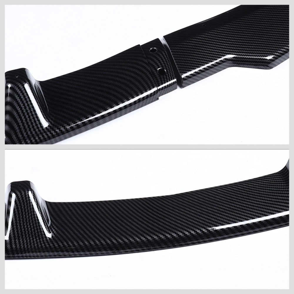 [Carbon Style Look] Front Bumper Lip Guard For 09-11 BMW E90 4DR 328i 335d 335i