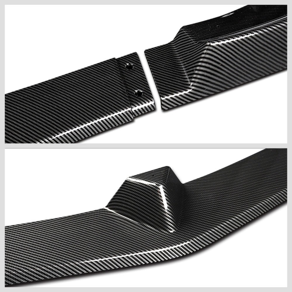[Carbon Style Look] Front Bumper Lip Chin Guard For 12-14 C-Class W204 AMG/Sport