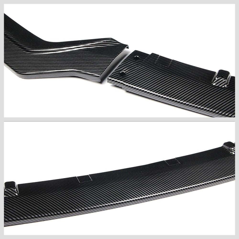 [Carbon Style Look] Front Bumper Lip Chin Guard For 18+ Infiniti Q50 Sport Trim