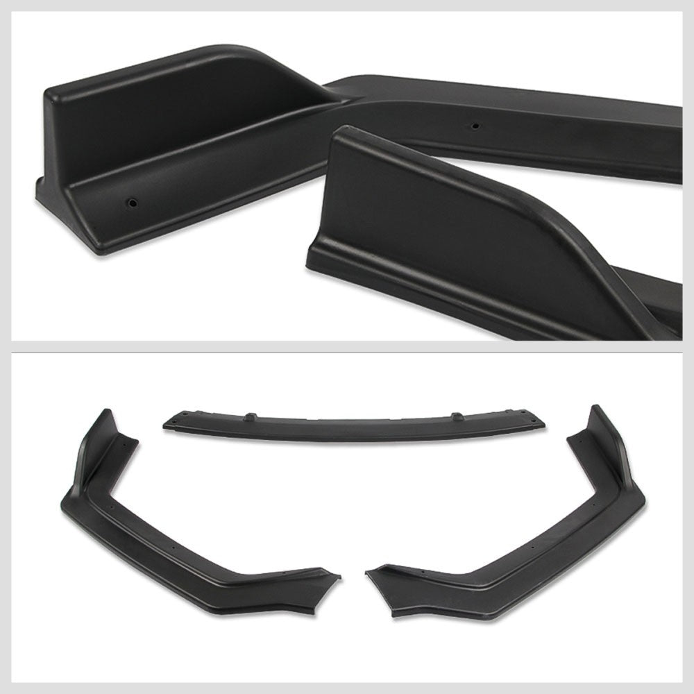 [Matte Black] Front Bumper Lip Guard Body Kit For 18+ Infiniti Q50 Sport Trim