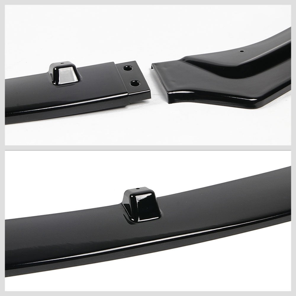 [Painted Gloss Black] Front Bumper Lip Guard For 18+ Infiniti Q50 Non-Sport Trim