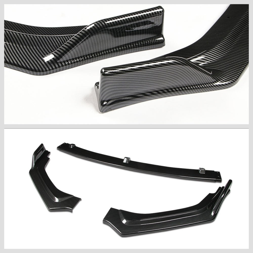 [Carbon Style Look] Front Bumper Lip Guard For 18+ Infiniti Q50 Non-Sport Trim