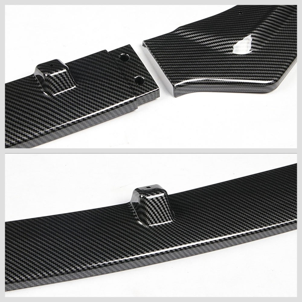 [Carbon Style Look] Front Bumper Lip Guard For 18+ Infiniti Q50 Non-Sport Trim
