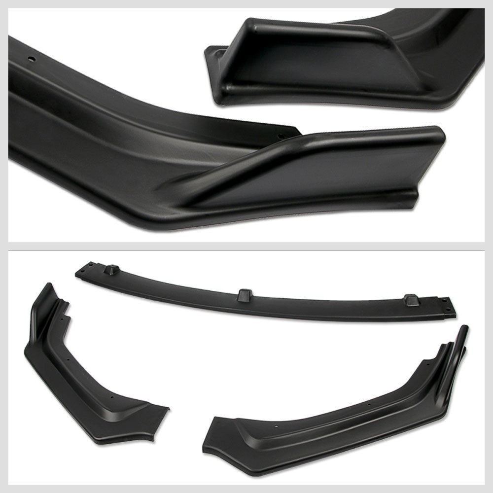 [Matte Black] Front Bumper Lip Chin Guard For 18+ Infiniti Q50 Non-Sport Trim