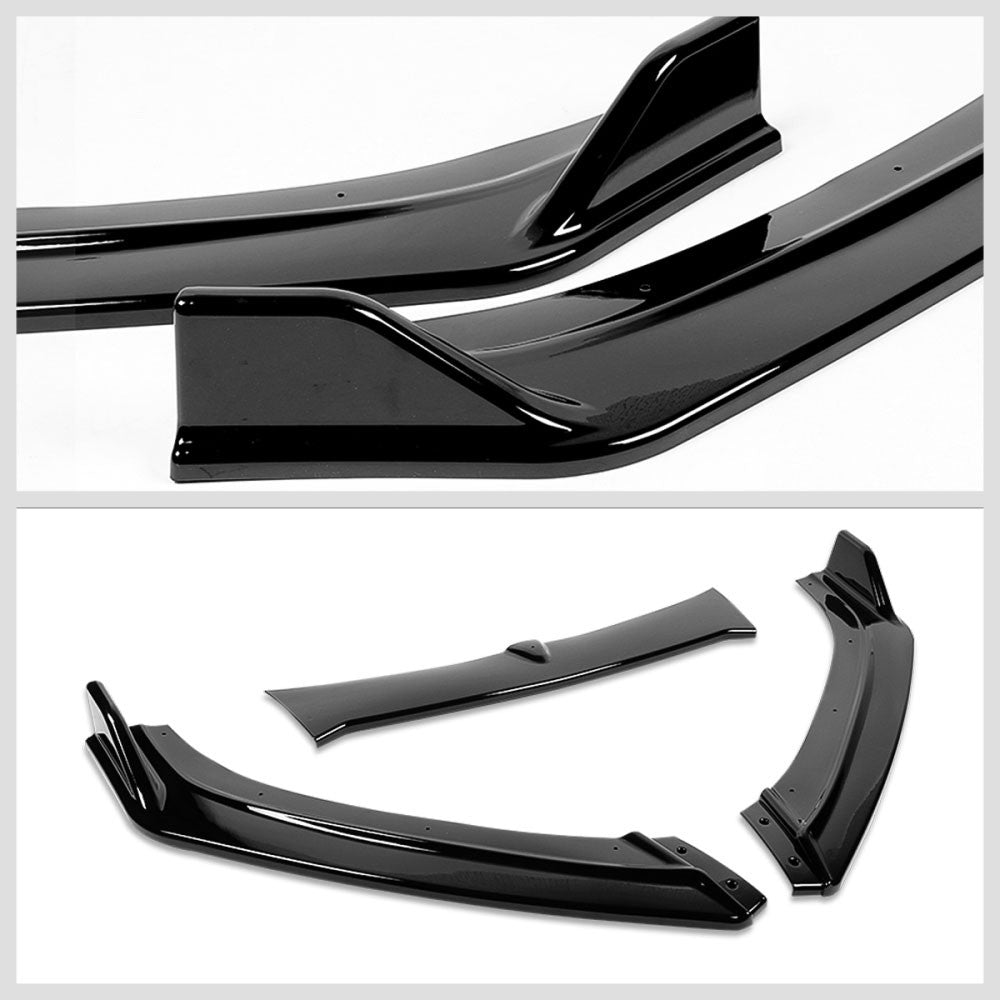[Painted Gloss Black] Front Bumper Lip Guard Body Kit For 13-18 Chevrolet Malibu