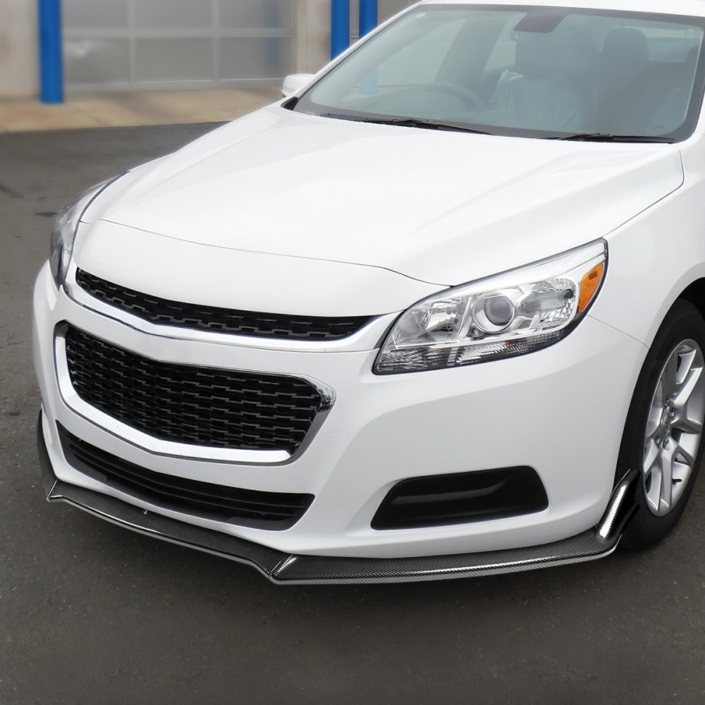 [Carbon Style Look] Front Bumper Lip Guard Body Kit For 13-18 Chevrolet Malibu