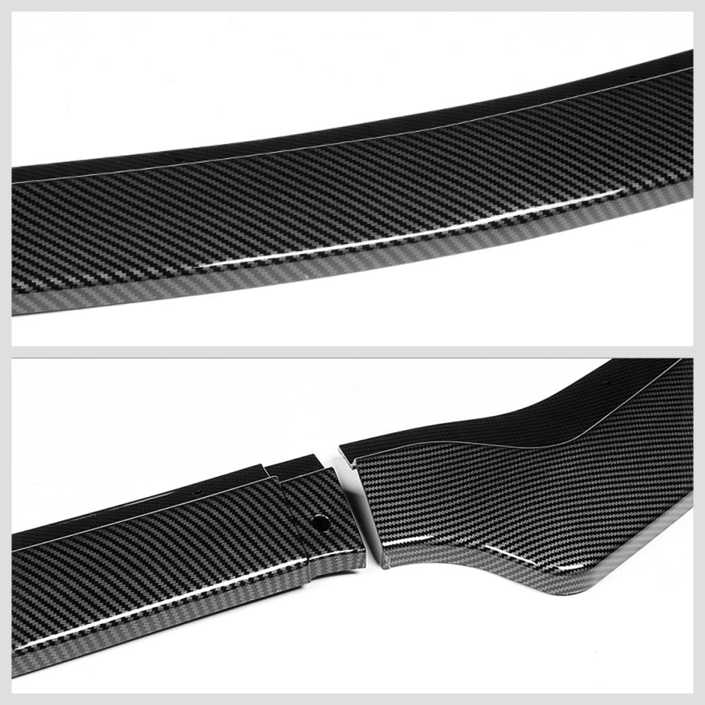 [Carbon Style Look] Front Bumper Lip Chin Guard Body Kit For 18-20 Ford Mustang