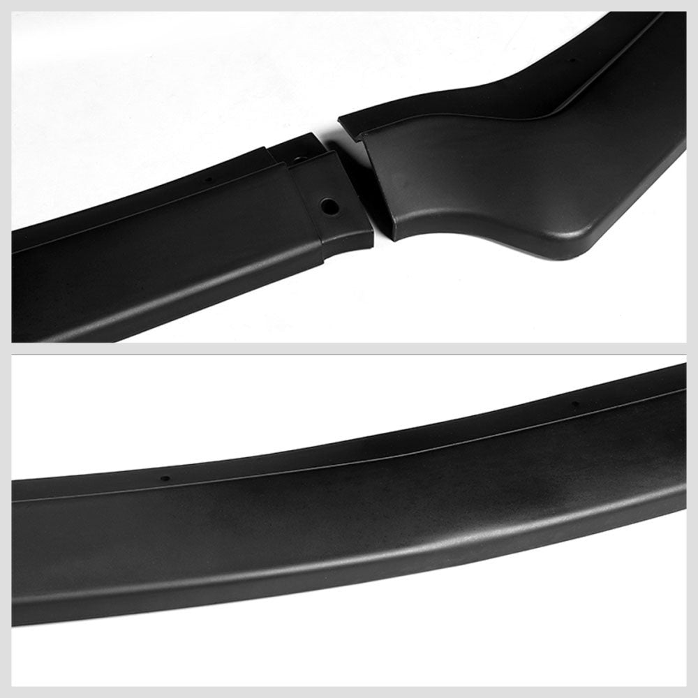 [Matte Black] Front Bumper Lip Chin Wing Guard Body Kit For 18-20 Ford Mustang