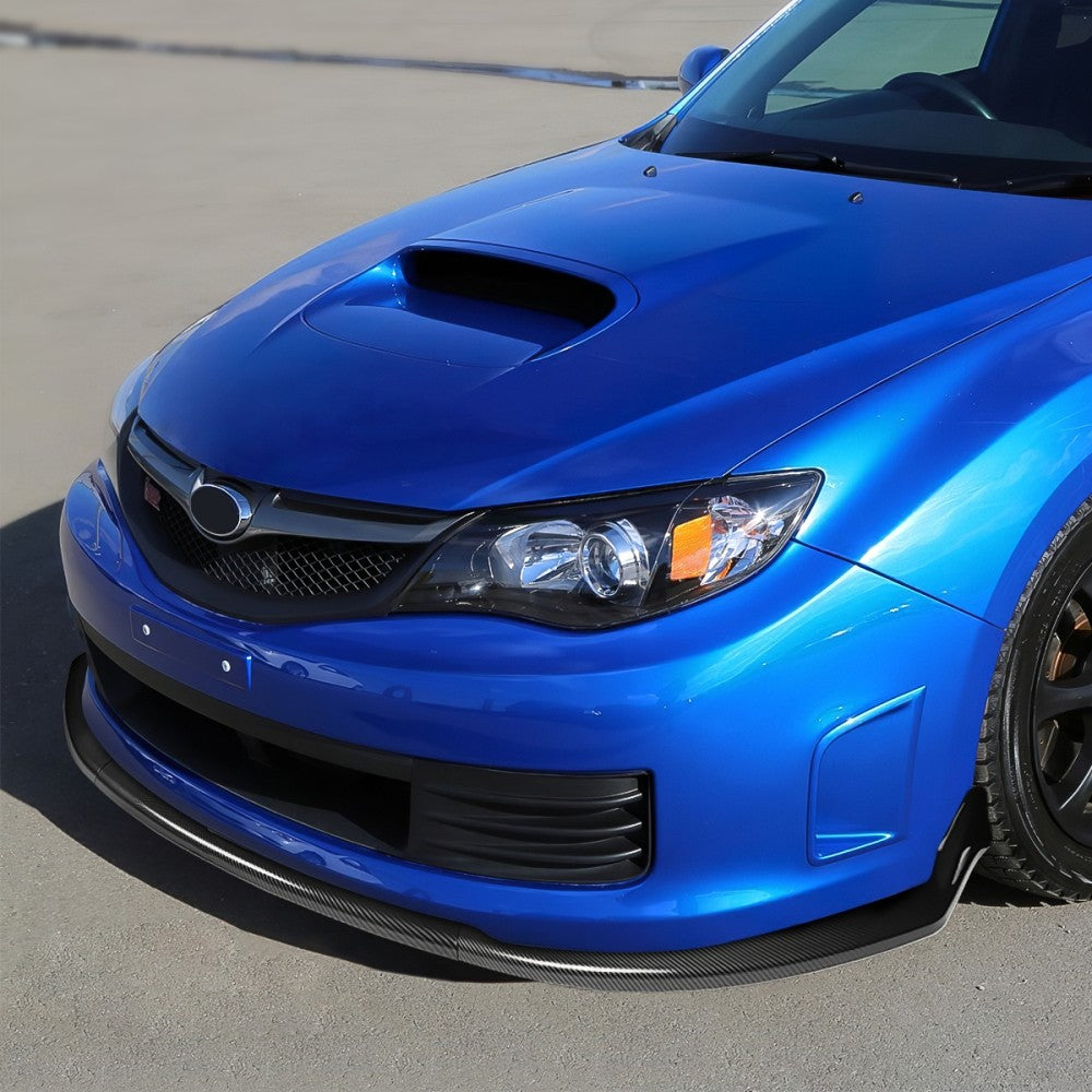 [Carbon Style Look] Front Bumper Lip Guard Body Kit For 08-10 Subaru WRX STI