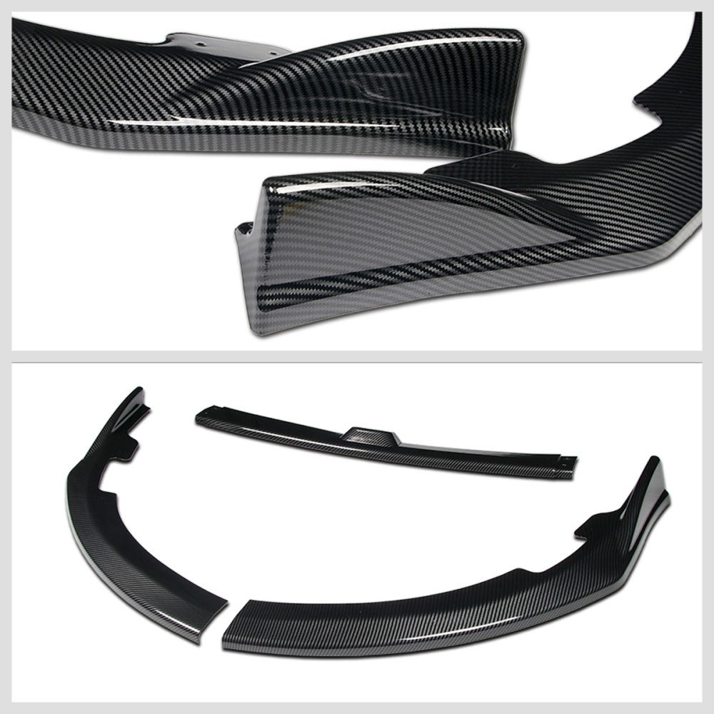[Carbon Style Look] Front Bumper Lip Guard Body Kit For 08-10 Subaru WRX STI