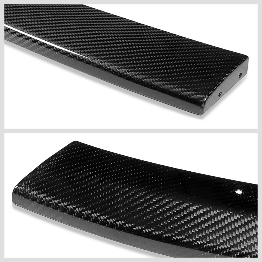 [Real Glossy Carbon Fiber] Front Bumper Lip Guard For 08-10 Subaru WRX STI Trim