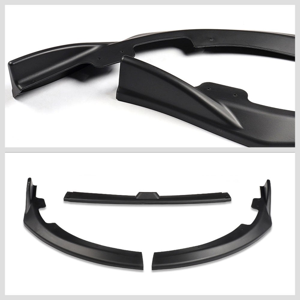 [Matte Black] Front Bumper Lip Chin Guard Body Kit For 08-10 Subaru WRX STI Trim