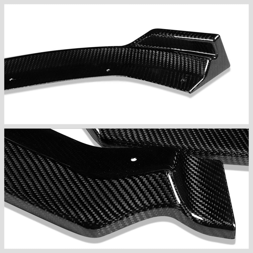 [Real Glossy Carbon Fiber] Front Bumper Lip For 17-20 A3 S3 Premium Plus/ S-Line