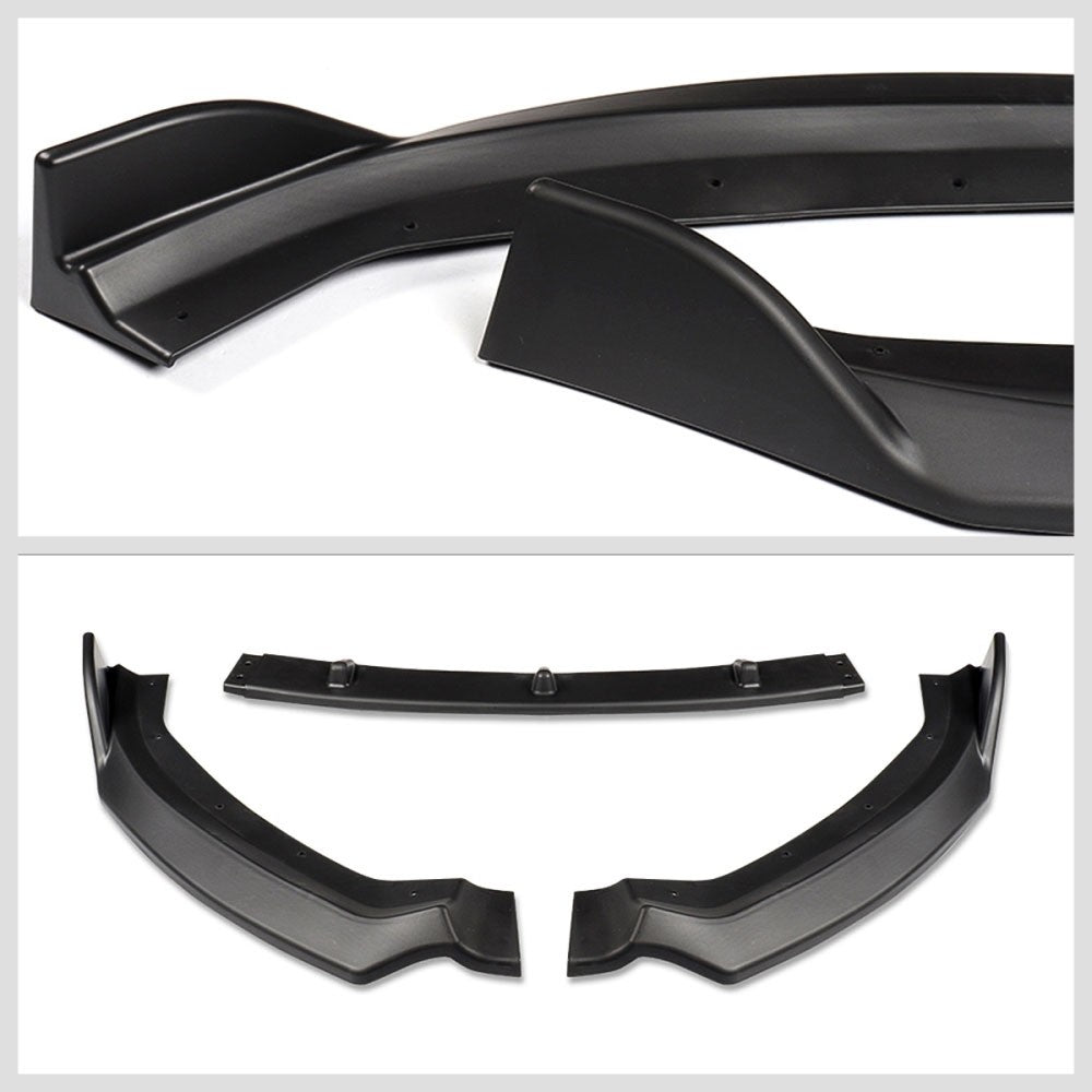 [Matte Black] Front Bumper Lip Guard For 17-20 Audi A3 S3 Premium Plus/ S-Line