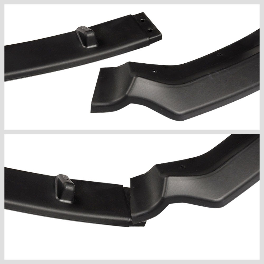 [Matte Black] Front Bumper Lip Guard For 17-20 Audi A3 S3 Premium Plus/ S-Line