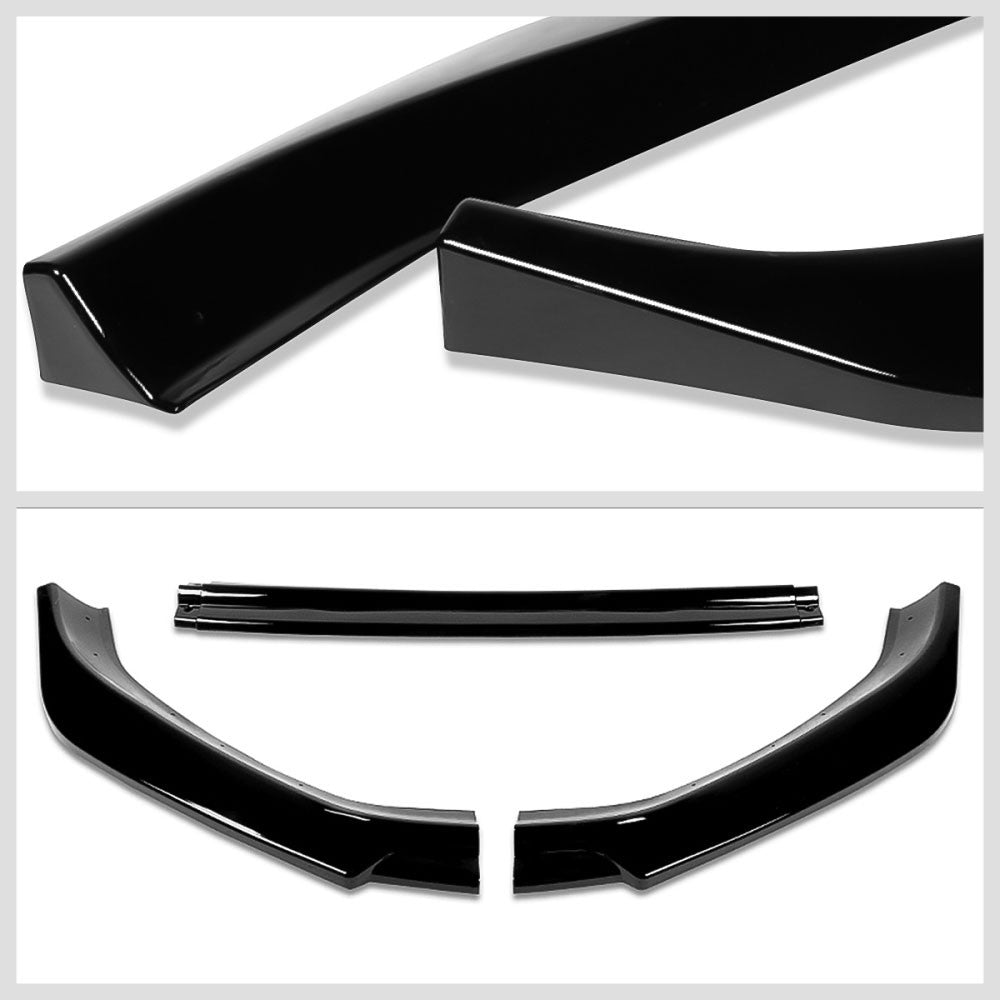 [Painted Gloss Black] Front Bumper Lip Guard Kit For 18-21 Volkswagen Golf MK7