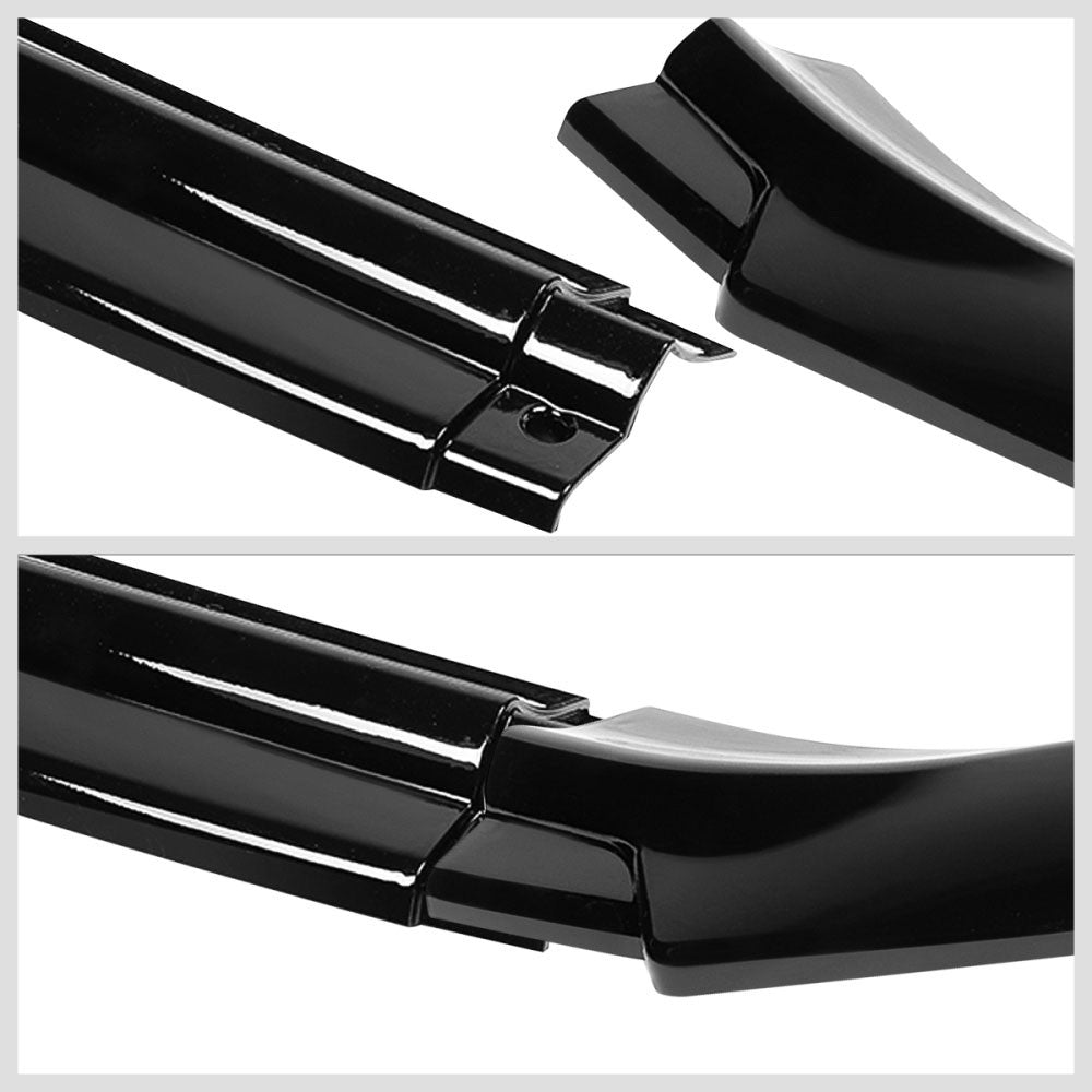 [Painted Gloss Black] Front Bumper Lip Guard Kit For 18-21 Volkswagen Golf MK7